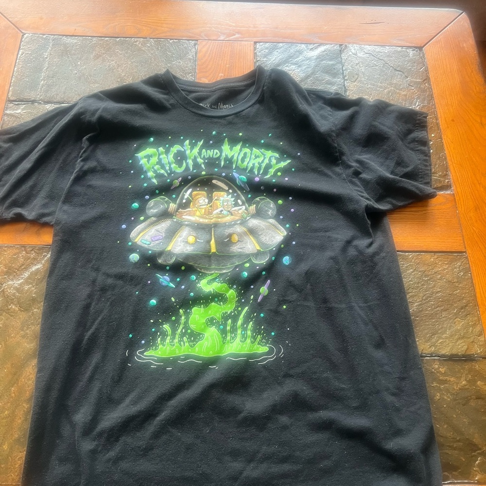 Ripple Junction Black Rick and Morty Short Sleeve Tee XL